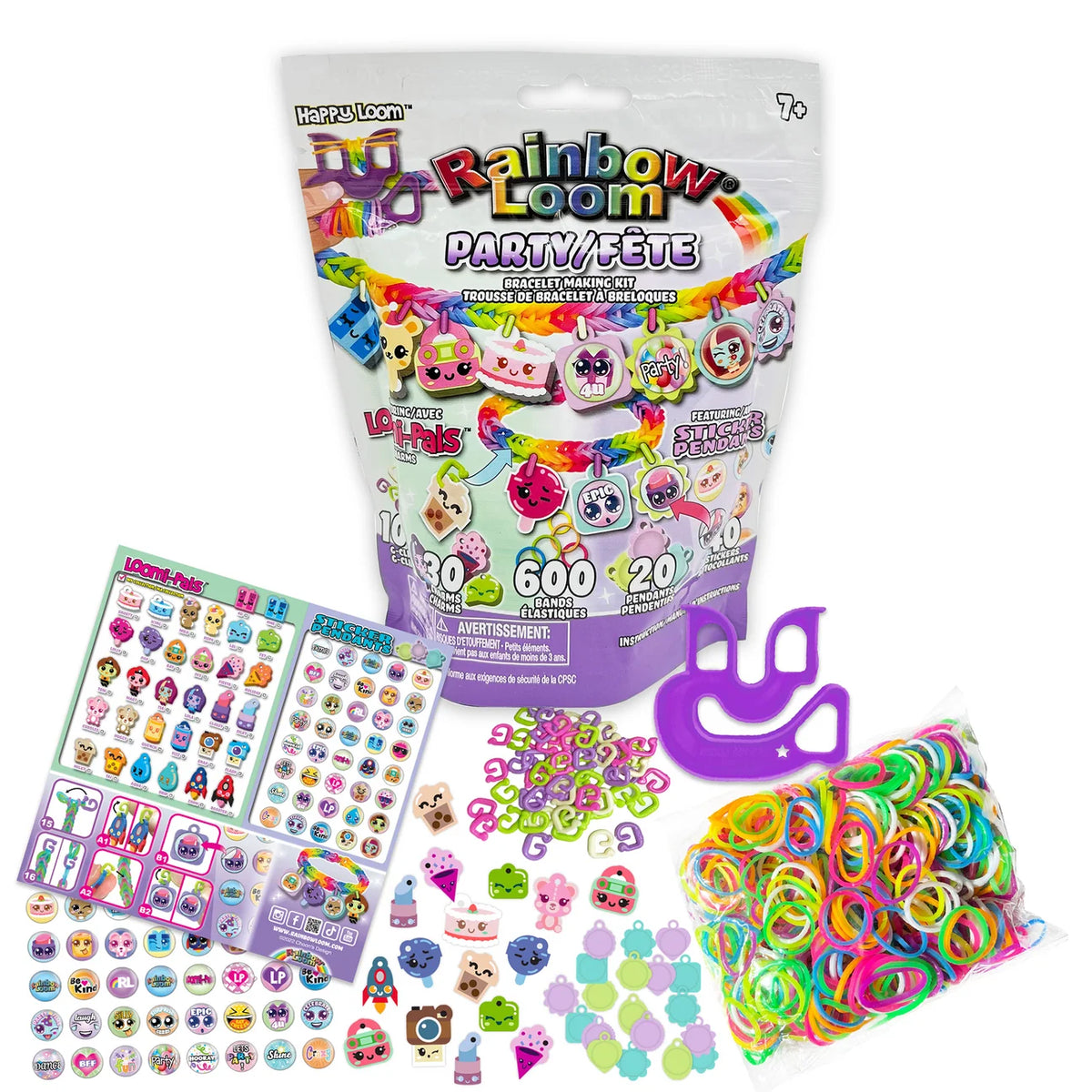 Loomi-Pals® Charm Bracelet Kit - Party | Rainbow Loom