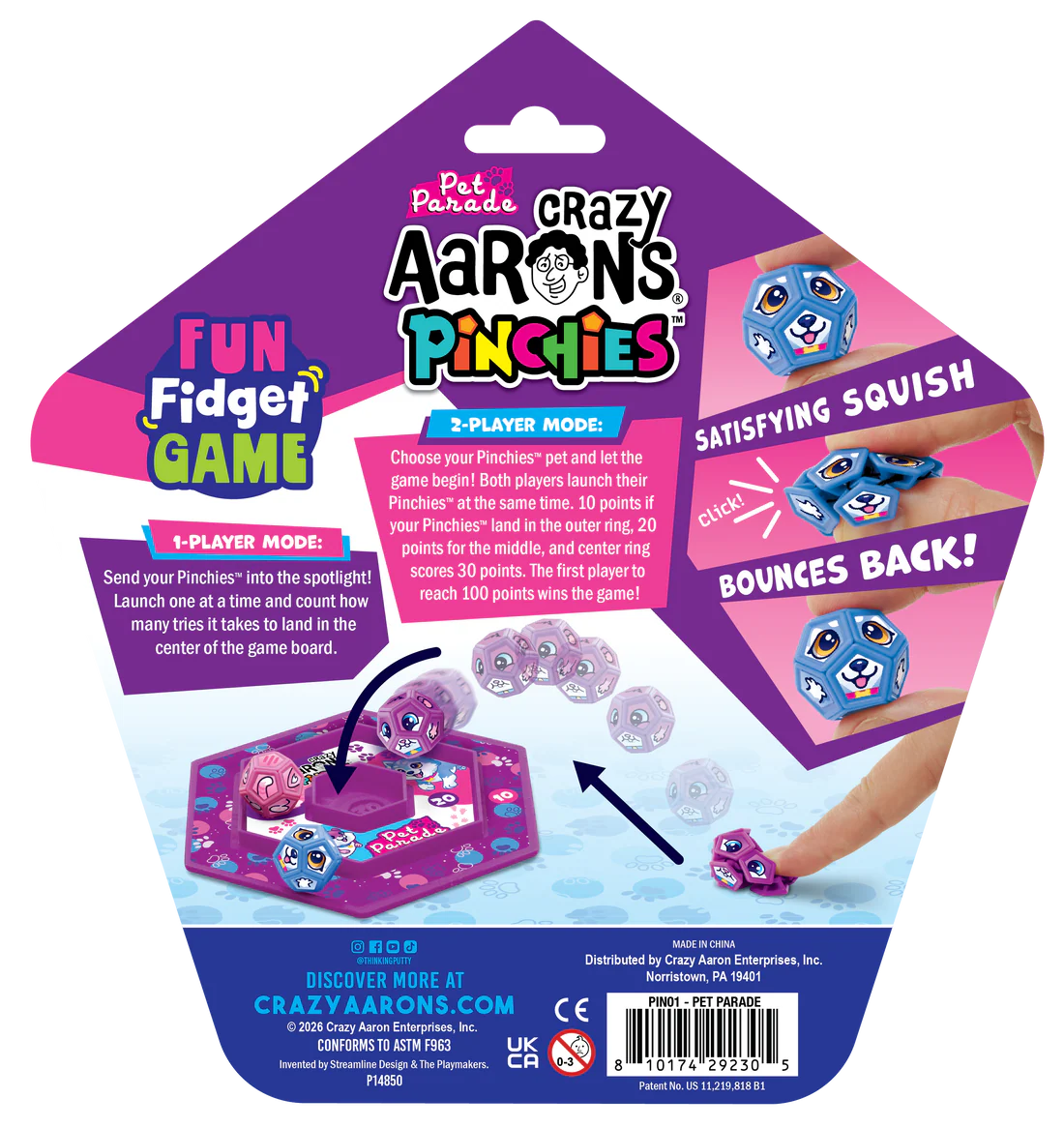 Pinchies - Pet Parade | Crazy Aarons