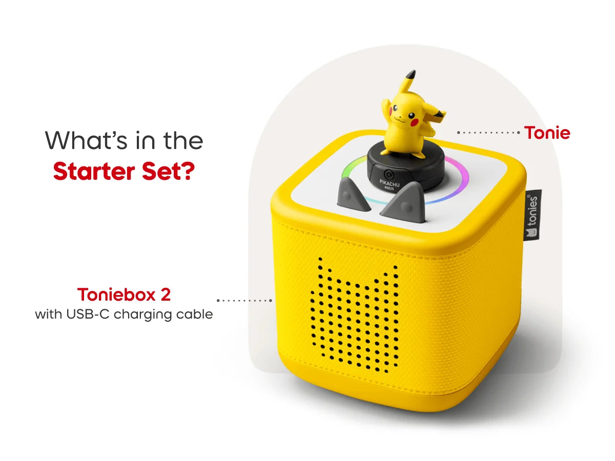 Pokémon Pikachu Toniebox 2 Starter Set - Lightning Yellow | Tonies