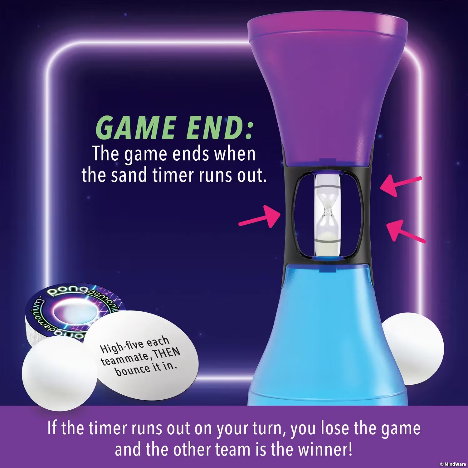 Pongdemonium – Fast-Paced Bouncing Ball Party Game | Mindware