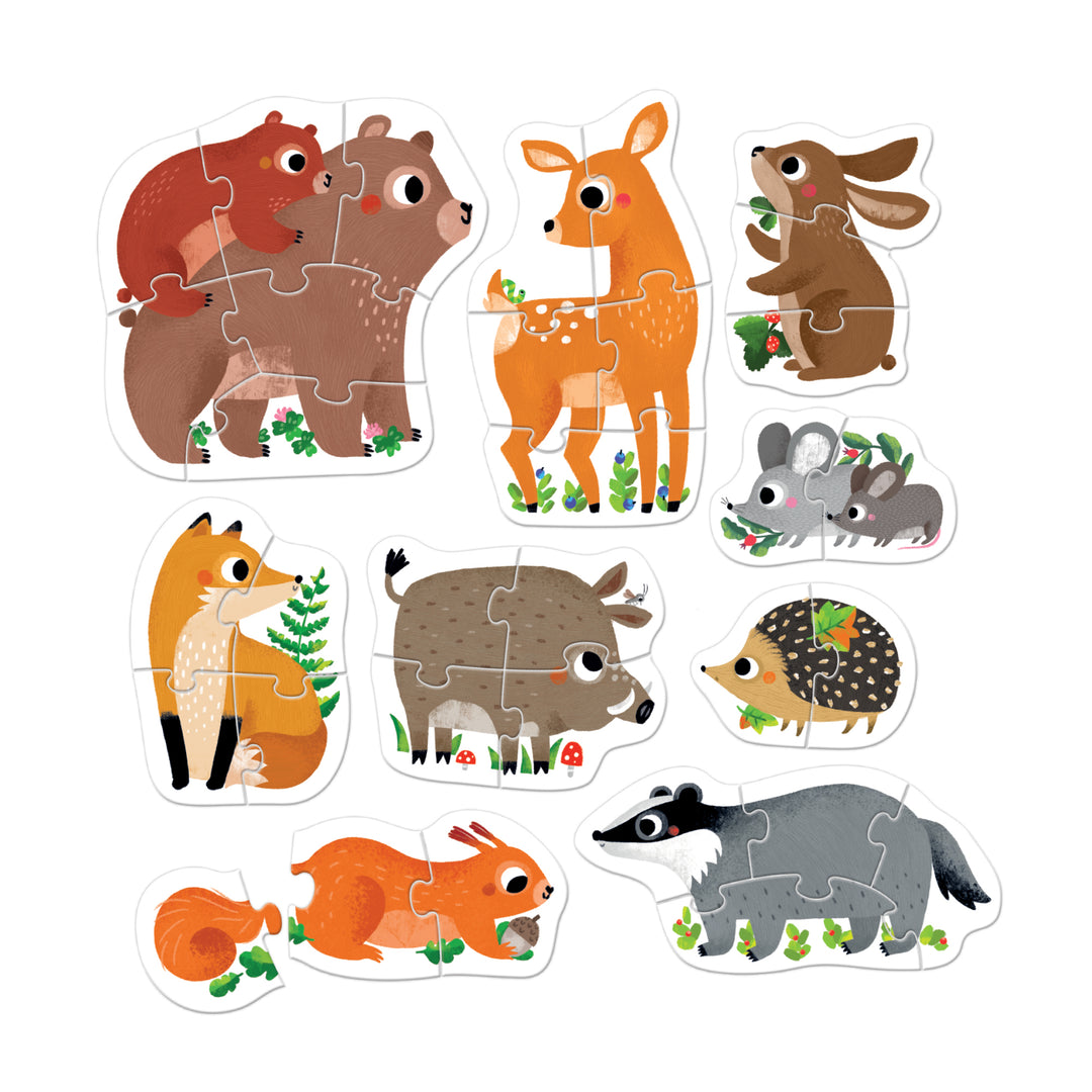 Progressive Puzzles - Forest Creatures - 33 pc | Banana Panda