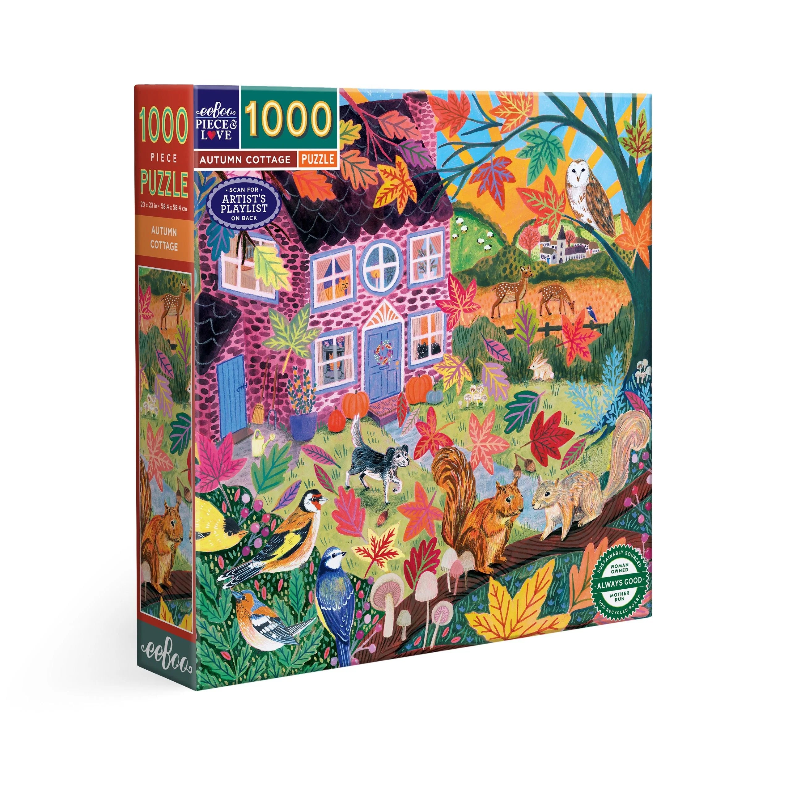 Autumn Cottage 1000 Pc | eeBoo