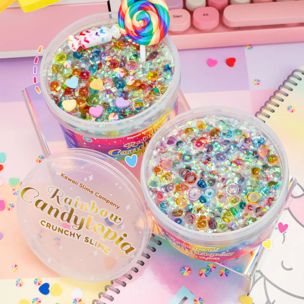 Rainbow Candytopia Crunchy Slime | Kawaii Slime Company