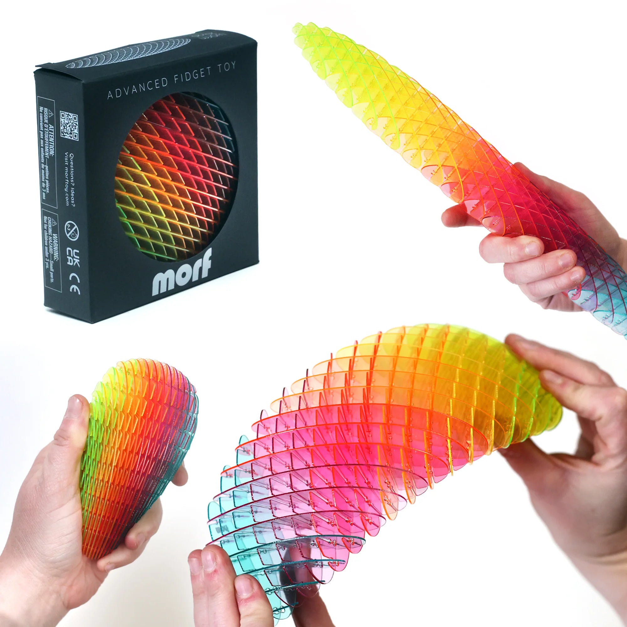 Morf Fidget Worm Rainbow Big | Humango