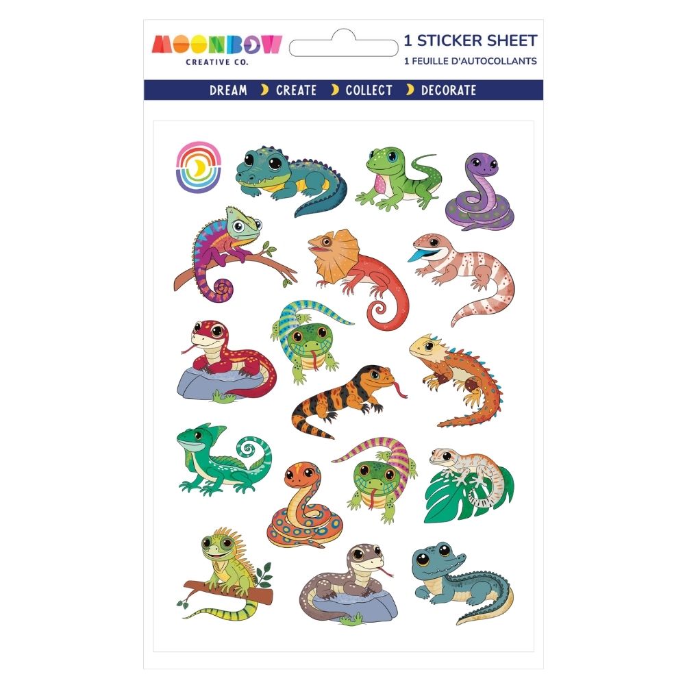 Reptile Life Glossy Sticker Sheet | MoonBow