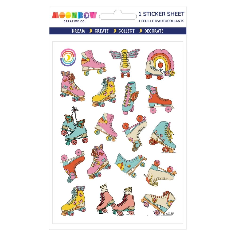 Roller Daze Glossy Sticker Sheet | MoonBow