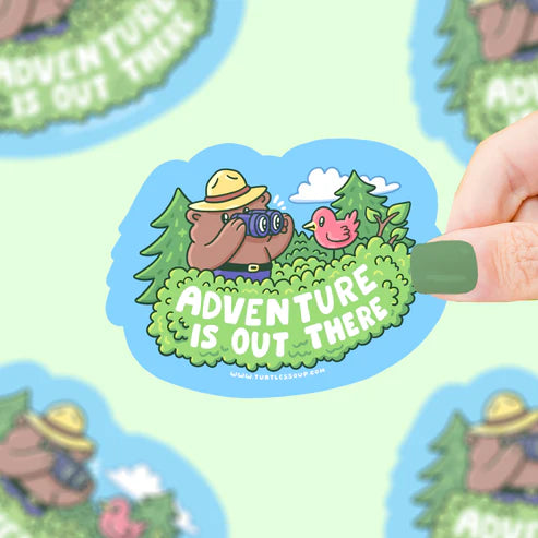 Adventure Is Out There Vinyl Sticker | Turtle's Soup