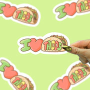 I ❤️ Tacos Tyography Vinyl Sticker | Turtle's Soup