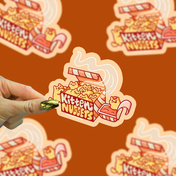 Kitten Nuggets Kawaii Vinyl Sticker | Turtle's Soup
