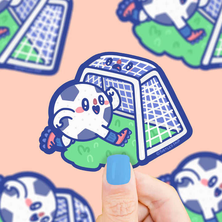 Kawaii Soccerball Sports Vinyl Sticker | Turtle's Soup