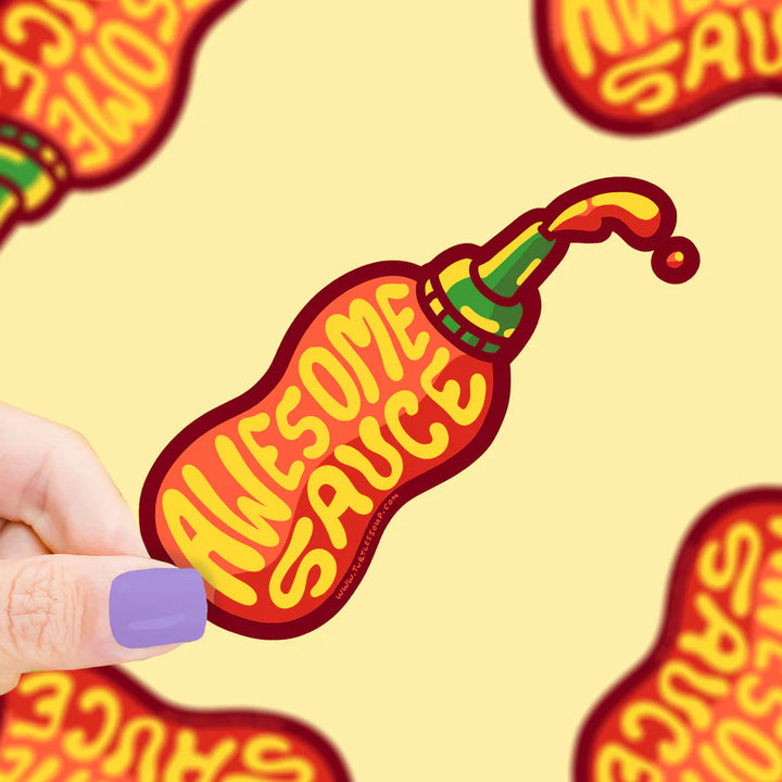 Awesome Sauce Funny Food Vinyl Sticker | Turtle's Soup