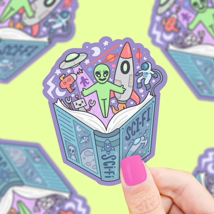 Sci-fi Book Club Bookish Vinyl Sticker | Turtle's Soup