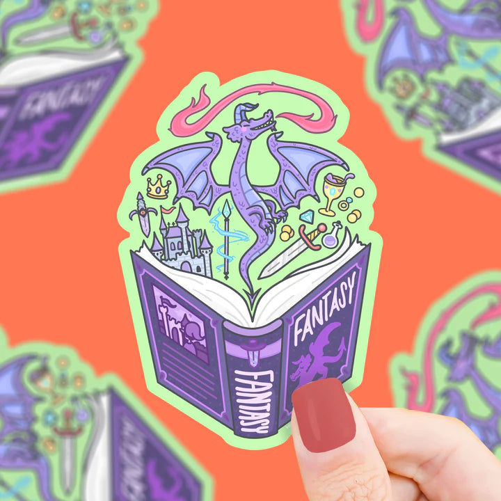 Fantasy Book Club Bookish Vinyl Sticker | Turtle's Soup