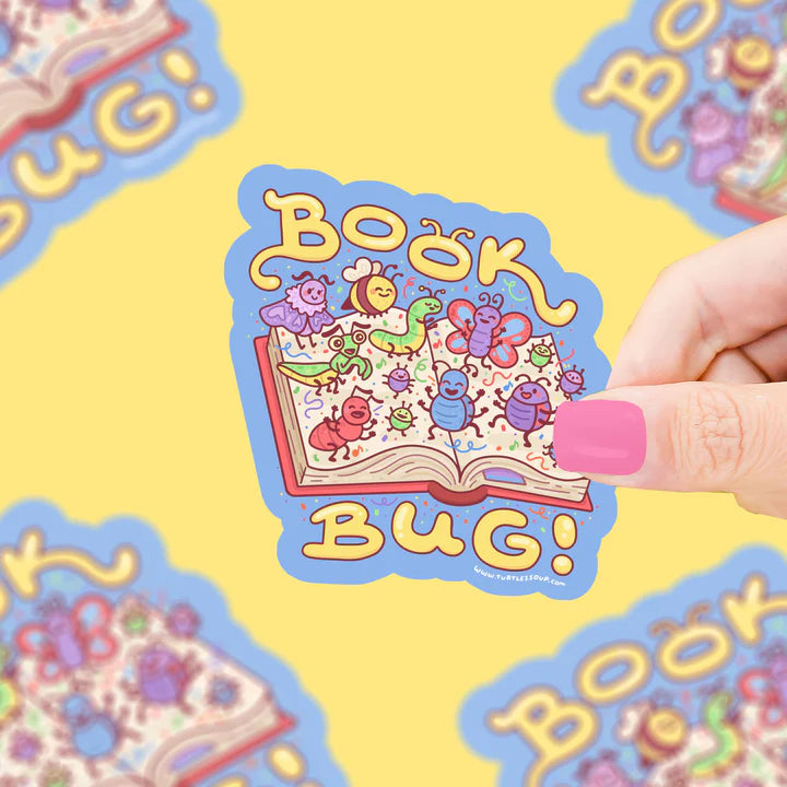 Book Bug Vinyl Sticker | Turtle's Soup
