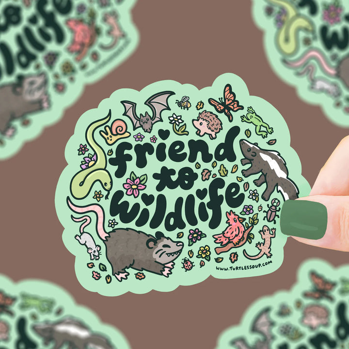 Friend to Wildlife Vinyl Sticker | Turtle's Soup