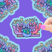 Kitty Book Club Vinyl Sticker | Turtle's Soup