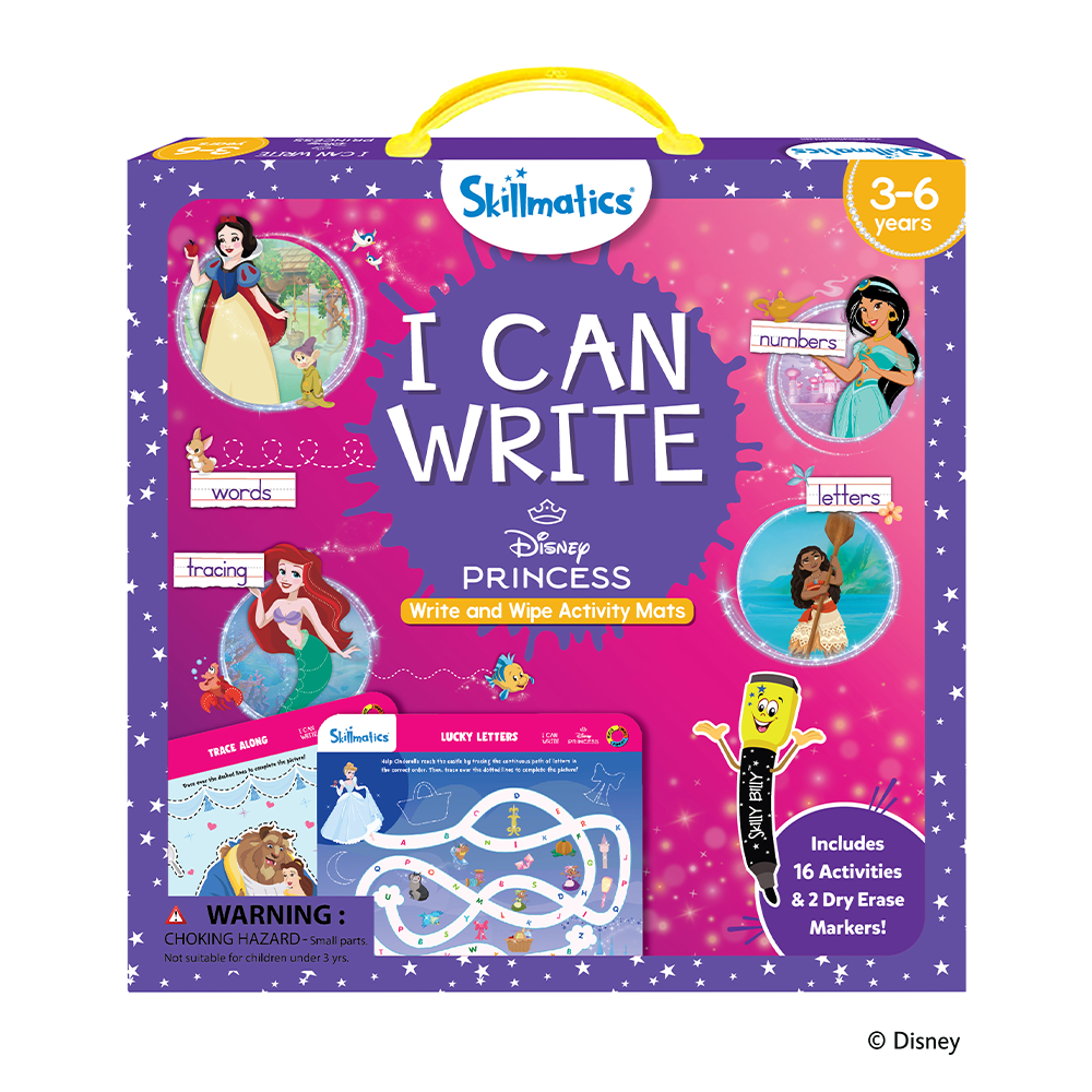 Write & Wipe - I Can Write Disney Princesses | Skillmatics
