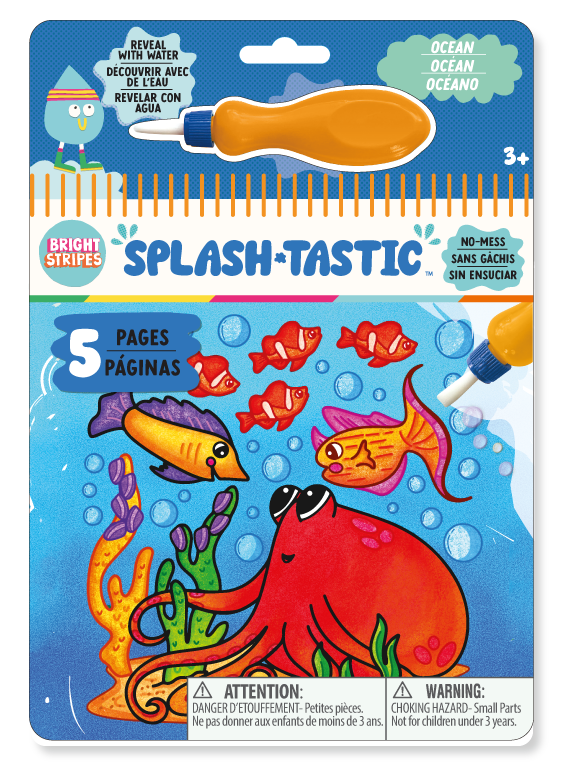 Splash-Tastic Magic Reveal Pad Ocean | Bright Stripes