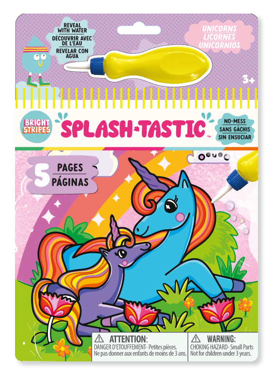 Splash-Tastic Magic Reveal Pad Unicorns | Bright Stripes