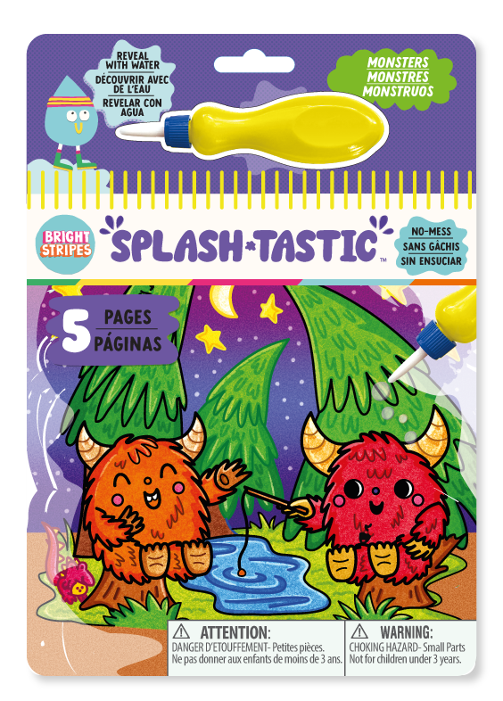 Splash-Tastic Magic Reveal Pad Monsters | Bright Stripes