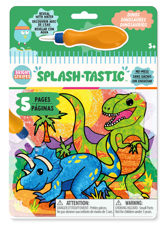 Splash-Tastic Magic Reveal Pad Dinos | Bright Stripes