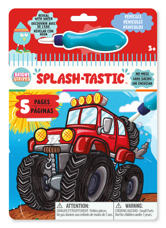 Splash-Tastic Magic Reveal Pad Vehicles | Bright Stripes