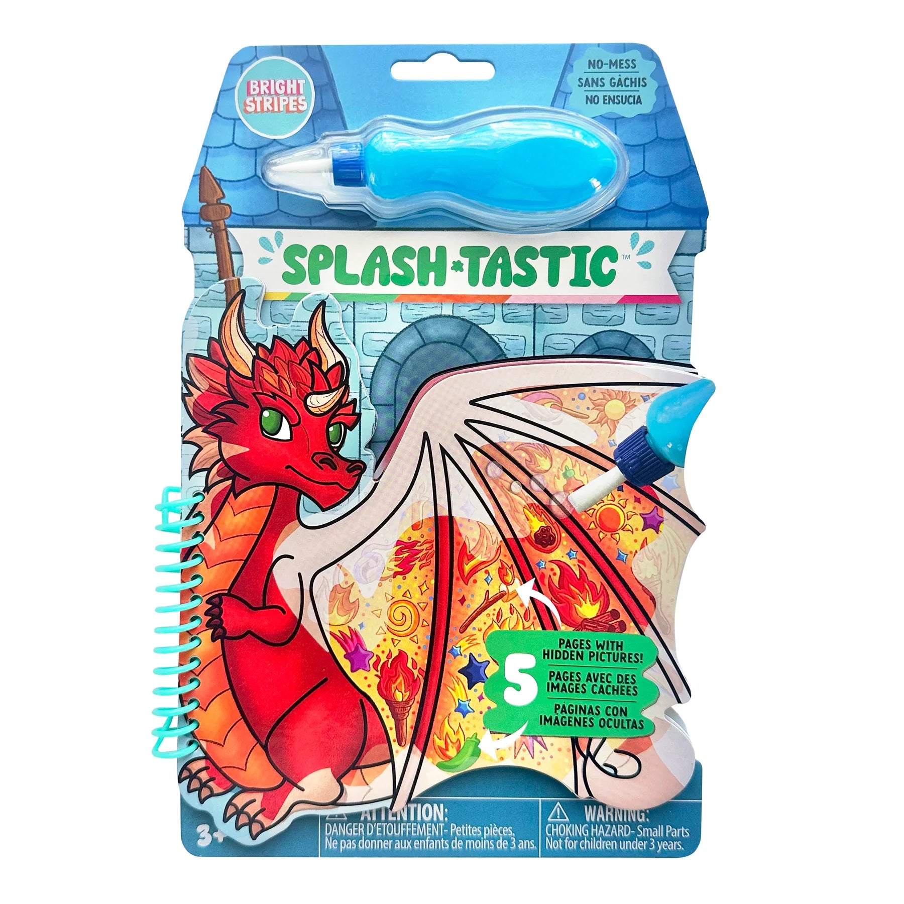 Splash-Tastic Magic Reveal Pad Dragon | Bright Stripes