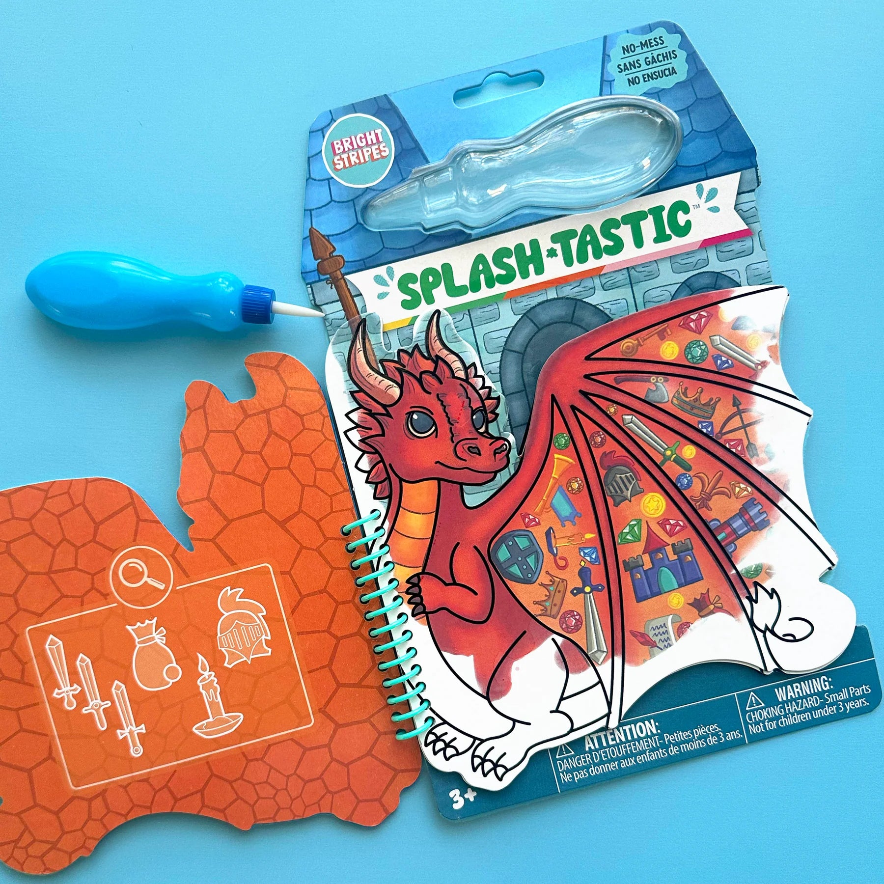Splash-Tastic Magic Reveal Pad Dragon | Bright Stripes