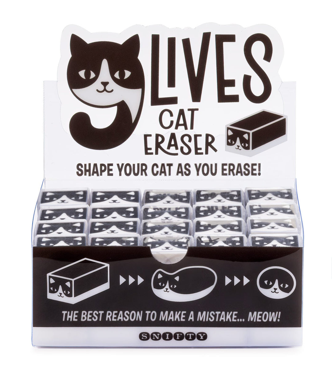 9 Lives Cat Eraser | SNIFTY