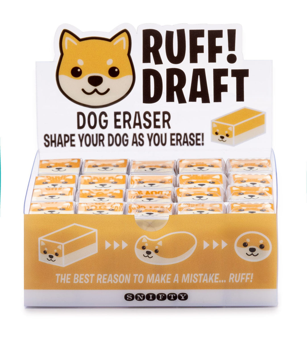 Ruff Draft Dog Eraser | SNIFTY
