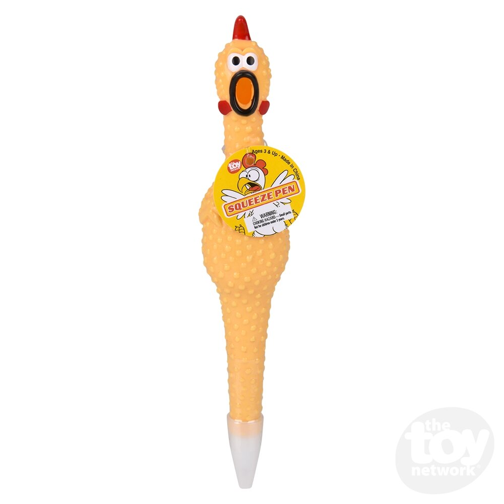 7" Rubber Chicken Pen | The Toy Network