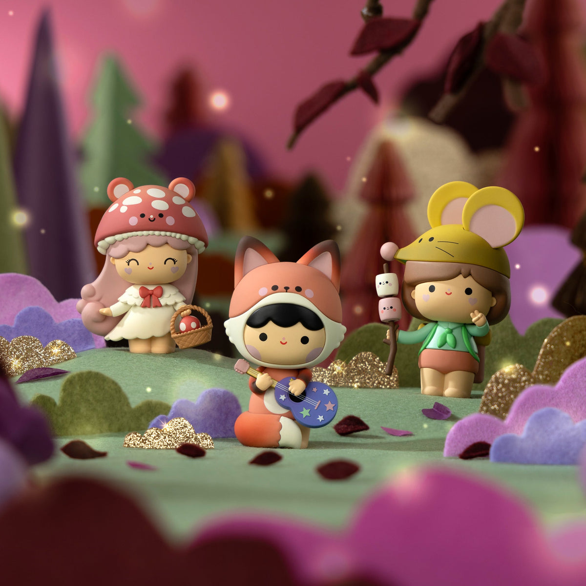 Momiji Sugar Plum Wood Message Doll Blind Box