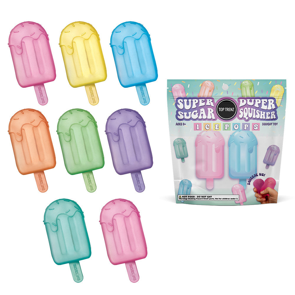 Super Duper Sugar Squisher - Mini Ice Pops 2 Pack Set | Top Trenz