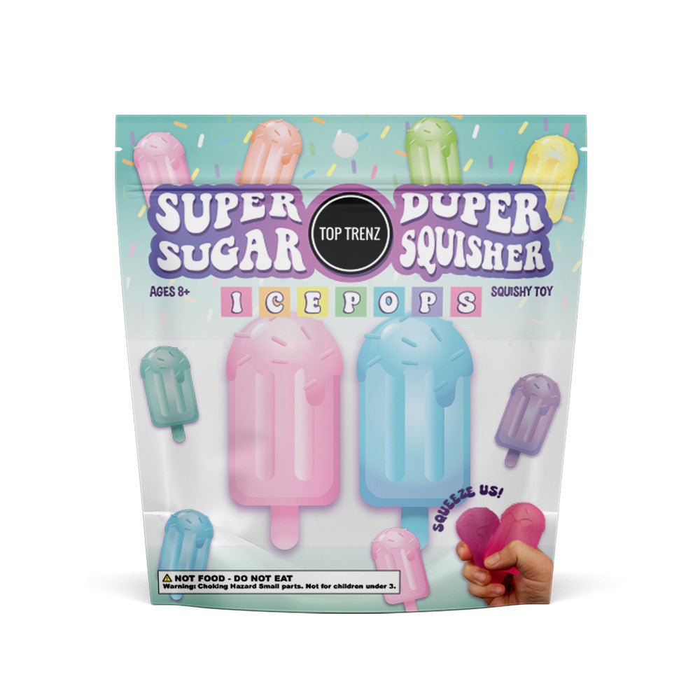 Super Duper Sugar Squisher - Mini Ice Pops 2 Pack Set | Top Trenz
