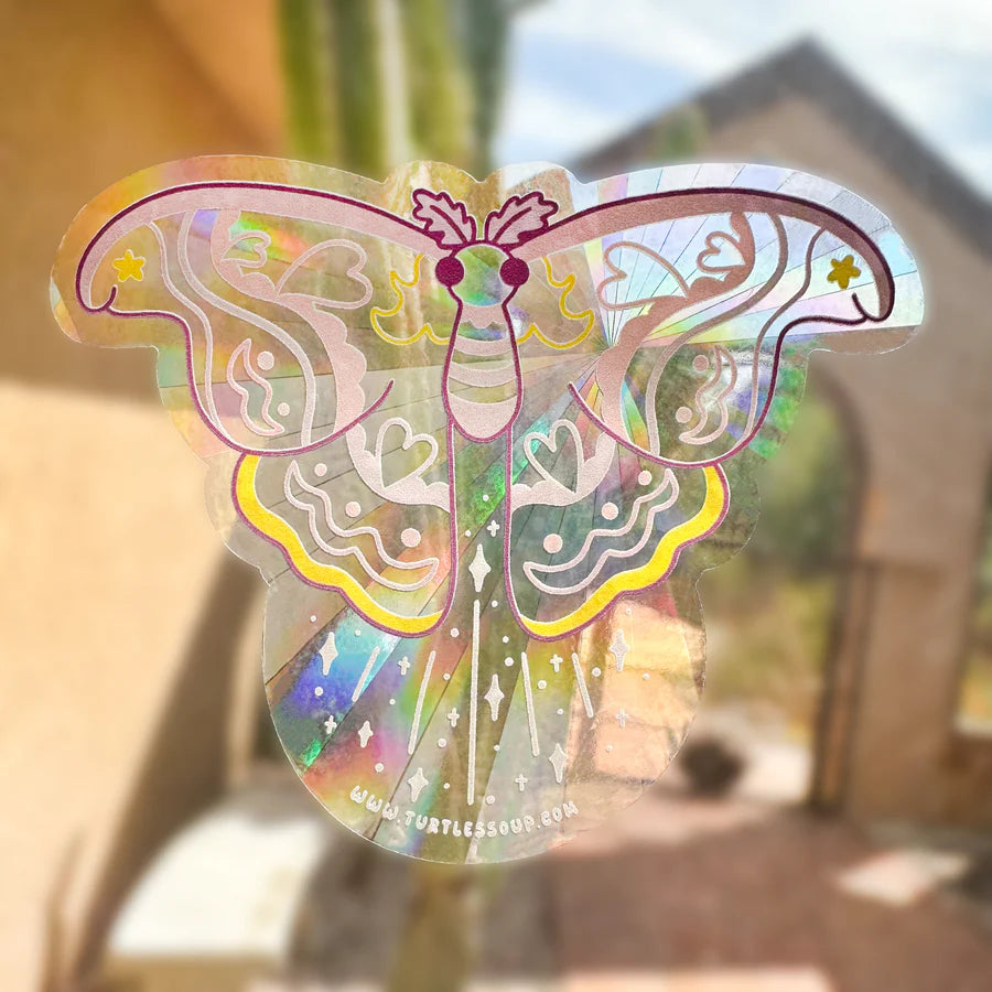 Moth Suncatcher Sticker | Turtle's Soup
