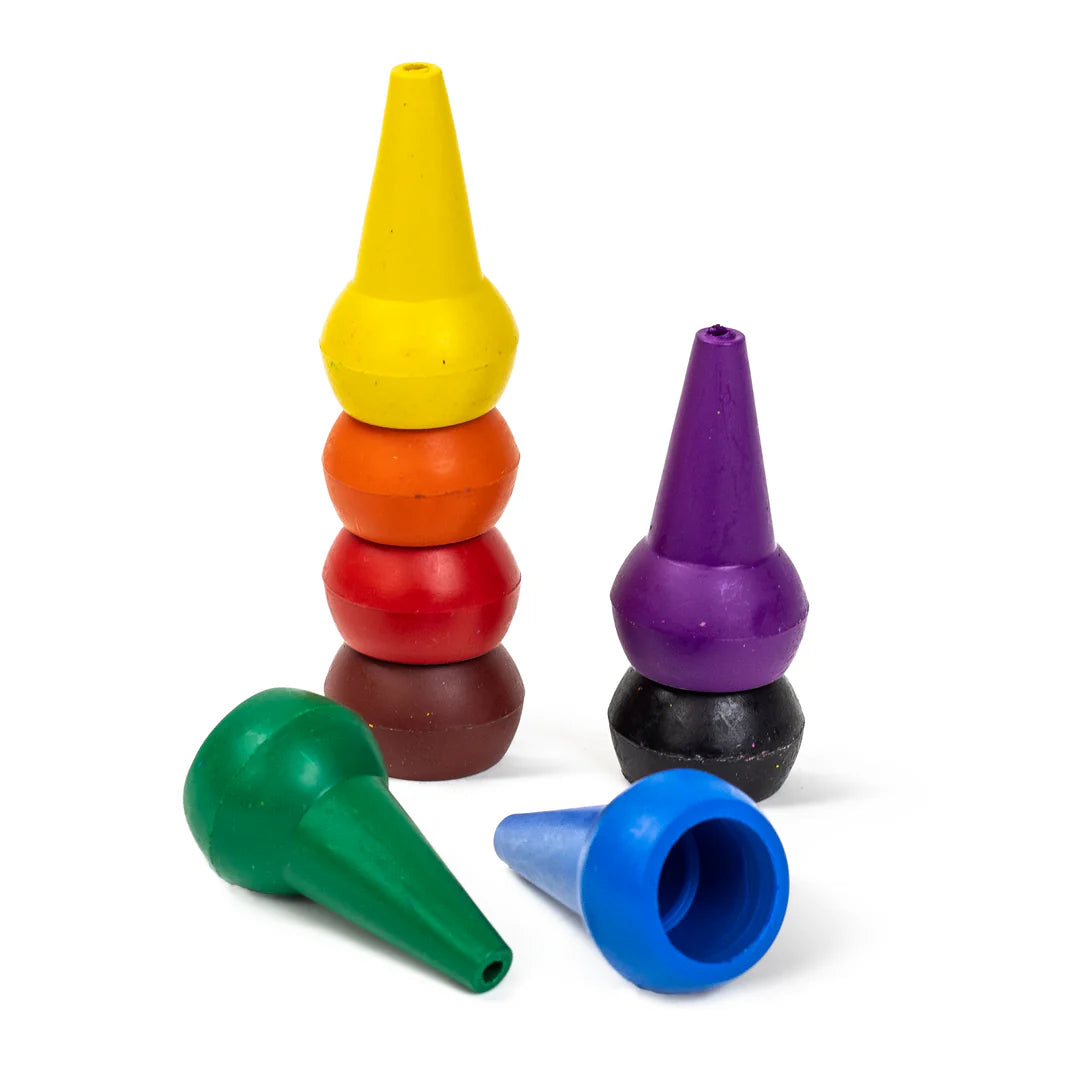 Stackable Crayons - Retro Rainbow | Tiger Tribe