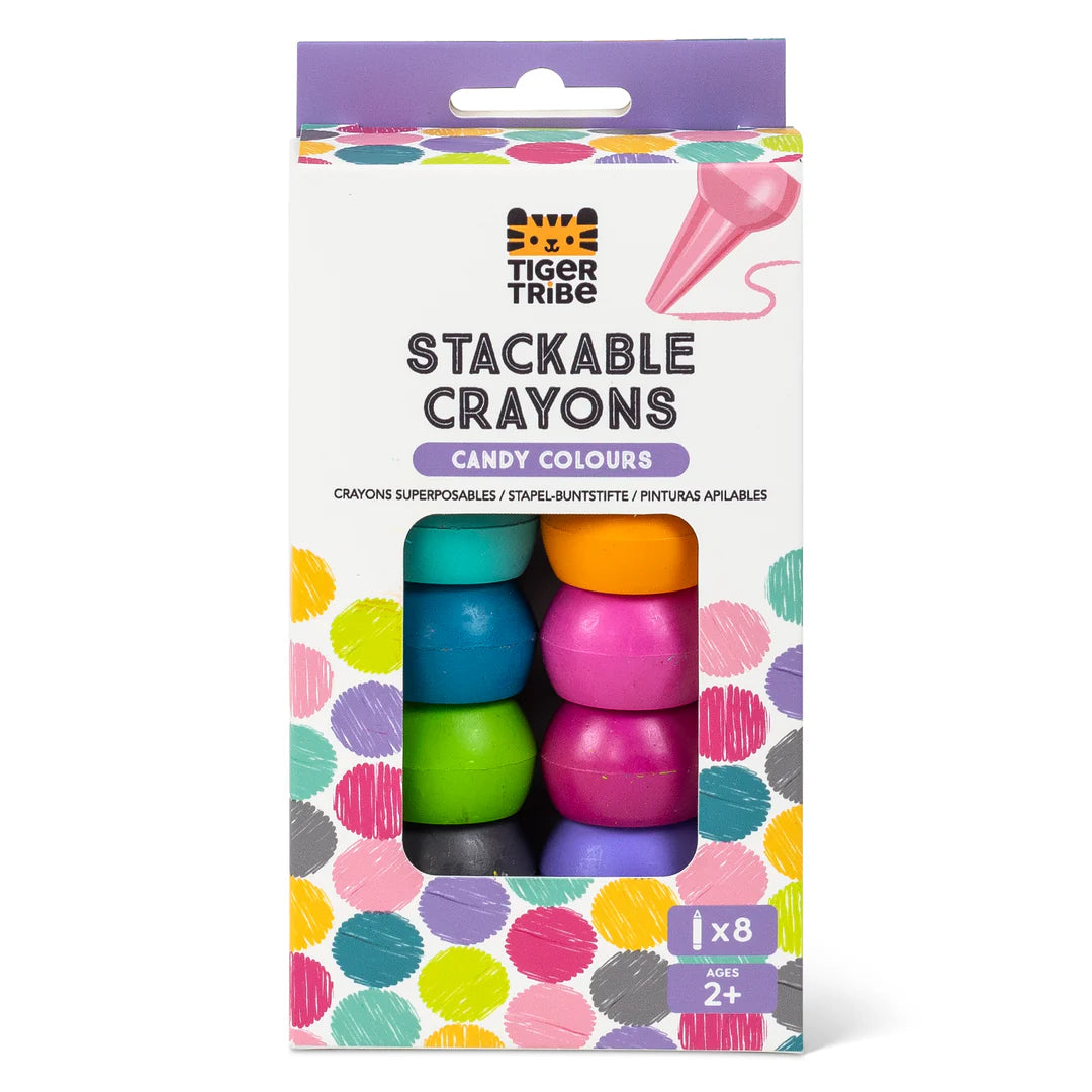 Stackable Crayons - Candy Colors | Tiger Tribe