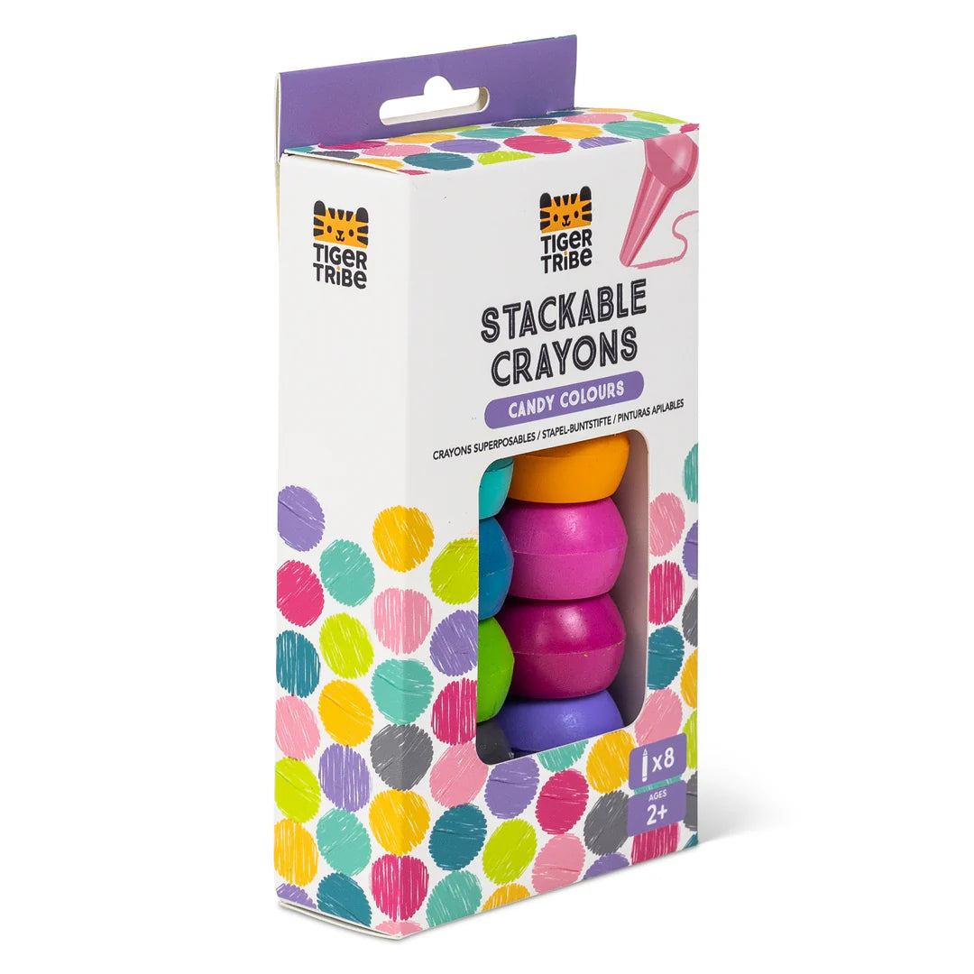 Stackable Crayons - Candy Colors | Tiger Tribe