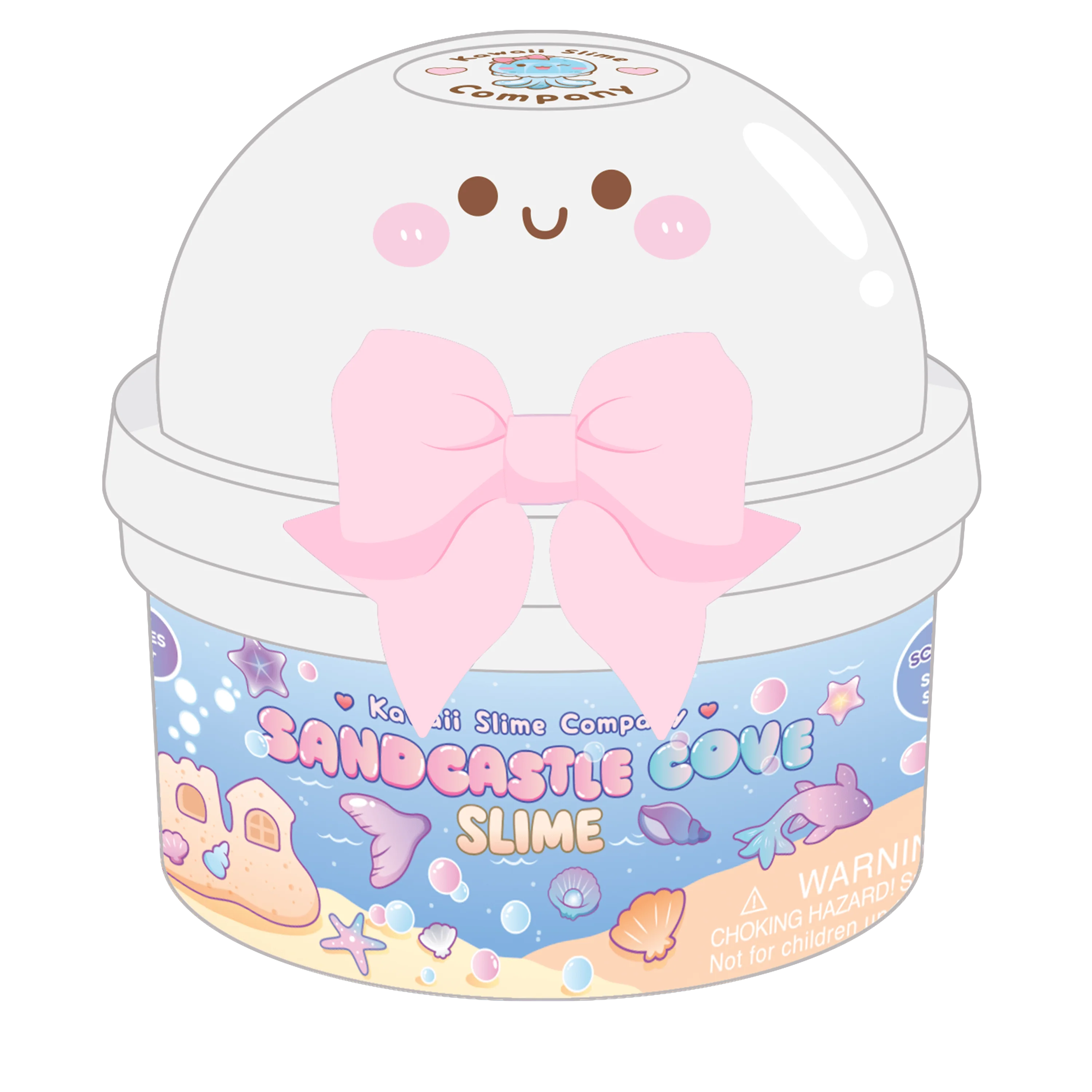 Sandcastle Cove Signature Dome™ Slime | Kawaii Slime Company