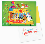 Birthday Dogs on Bus Card