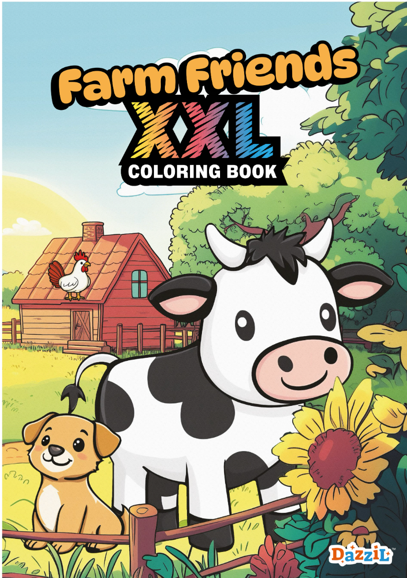 Farm Friends XXL Coloring Book | Nova Toys - LOCAL PICKUP ONLY