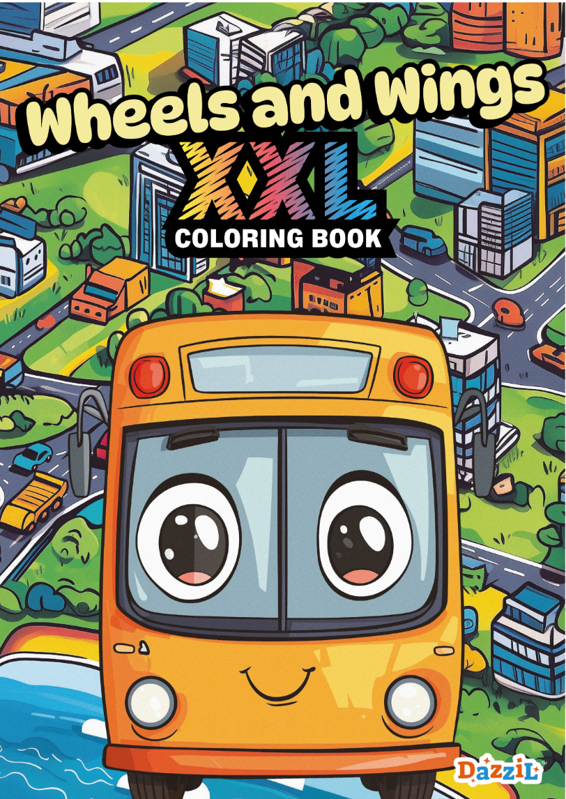 Wheels and Wings XXL Coloring Book | Nova Toys - LOCAL PICKUP ONLY