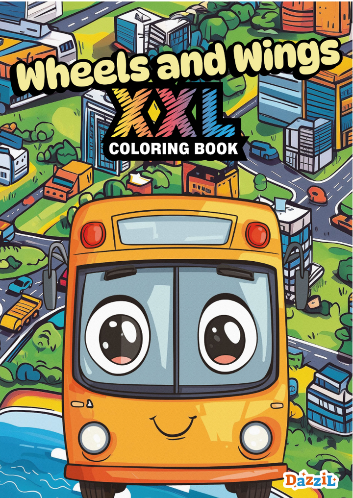 Wheels and Wings XXL Coloring Book | Nova Toys - LOCAL PICKUP ONLY