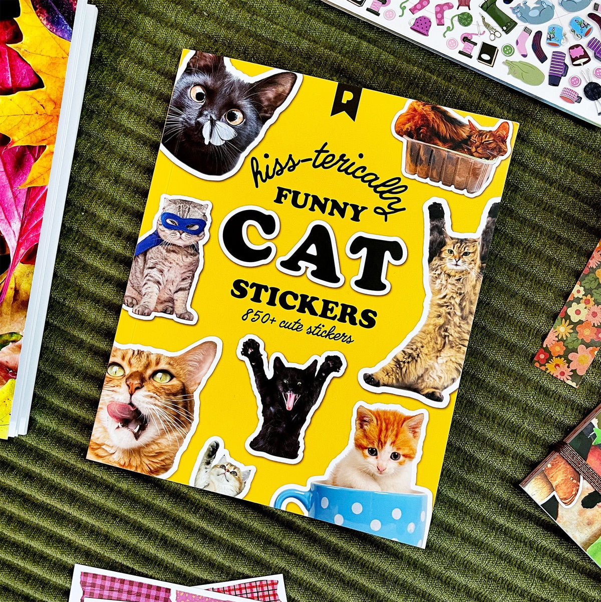 Hiss-terically Funny Cat Sticker Book | Pipsticks