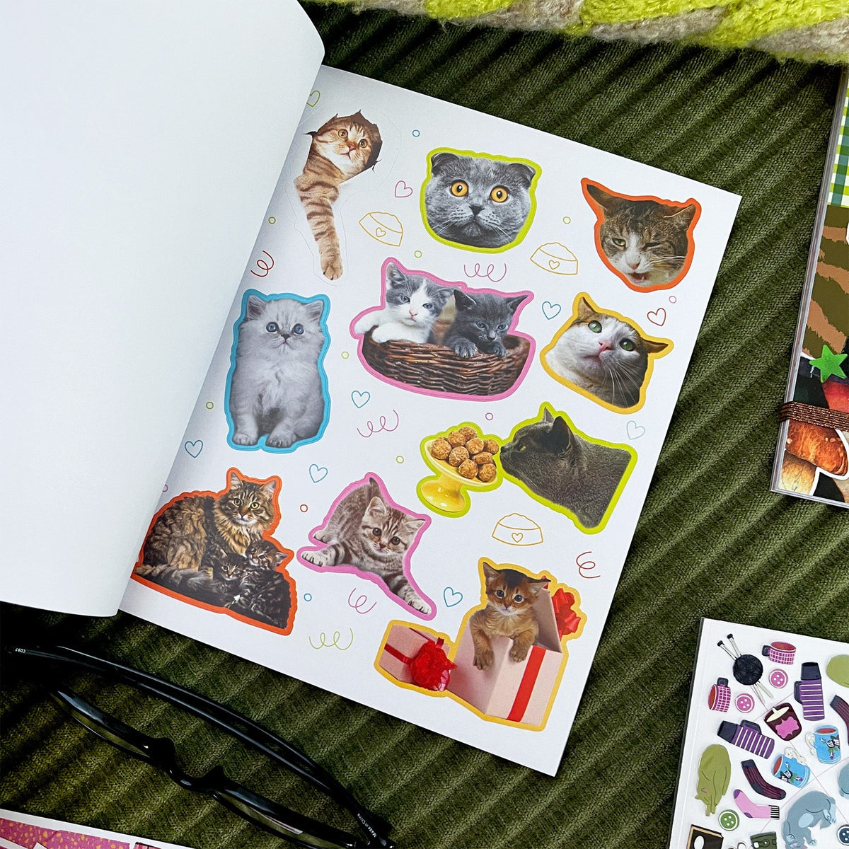 Hiss-terically Funny Cat Sticker Book | Pipsticks