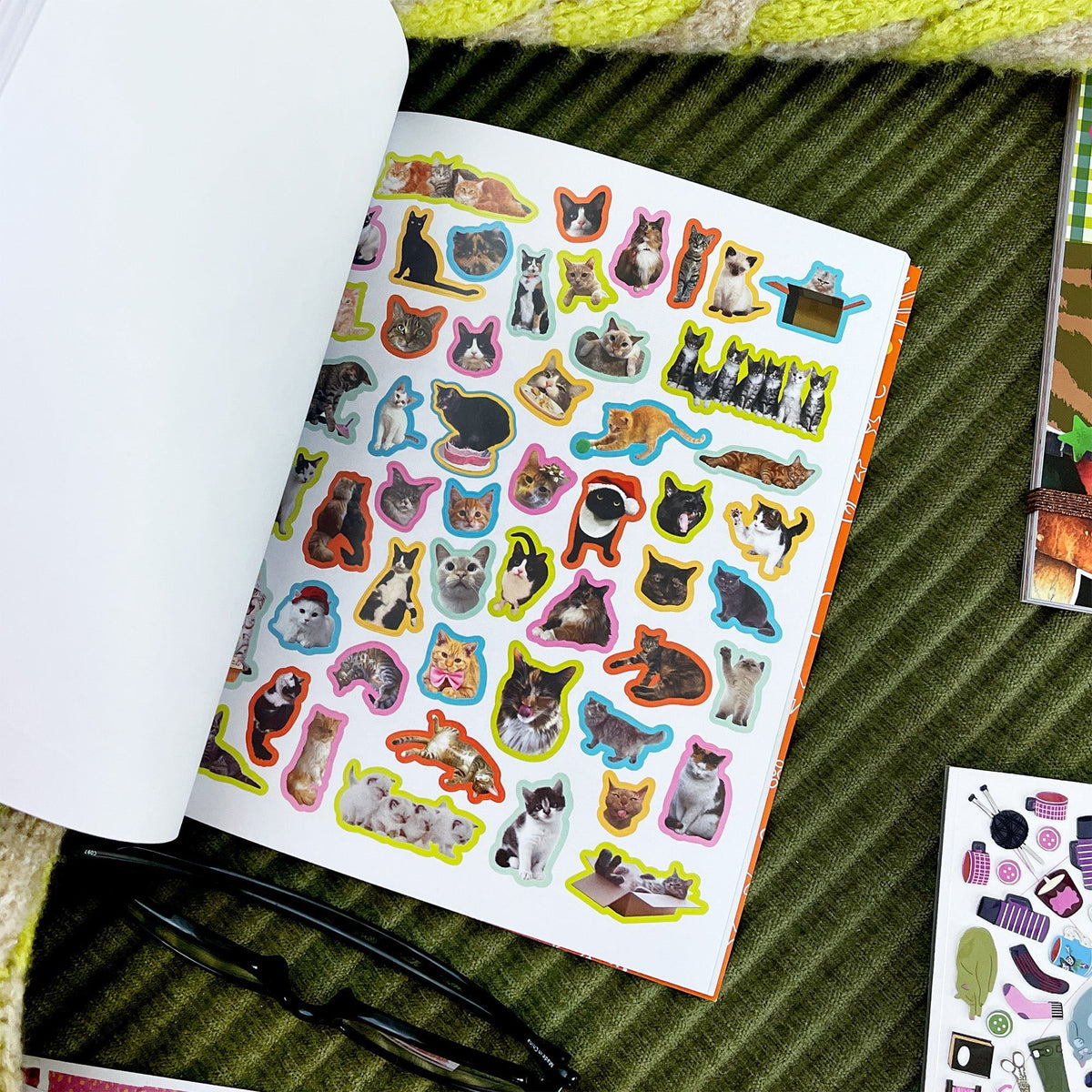 Hiss-terically Funny Cat Sticker Book | Pipsticks