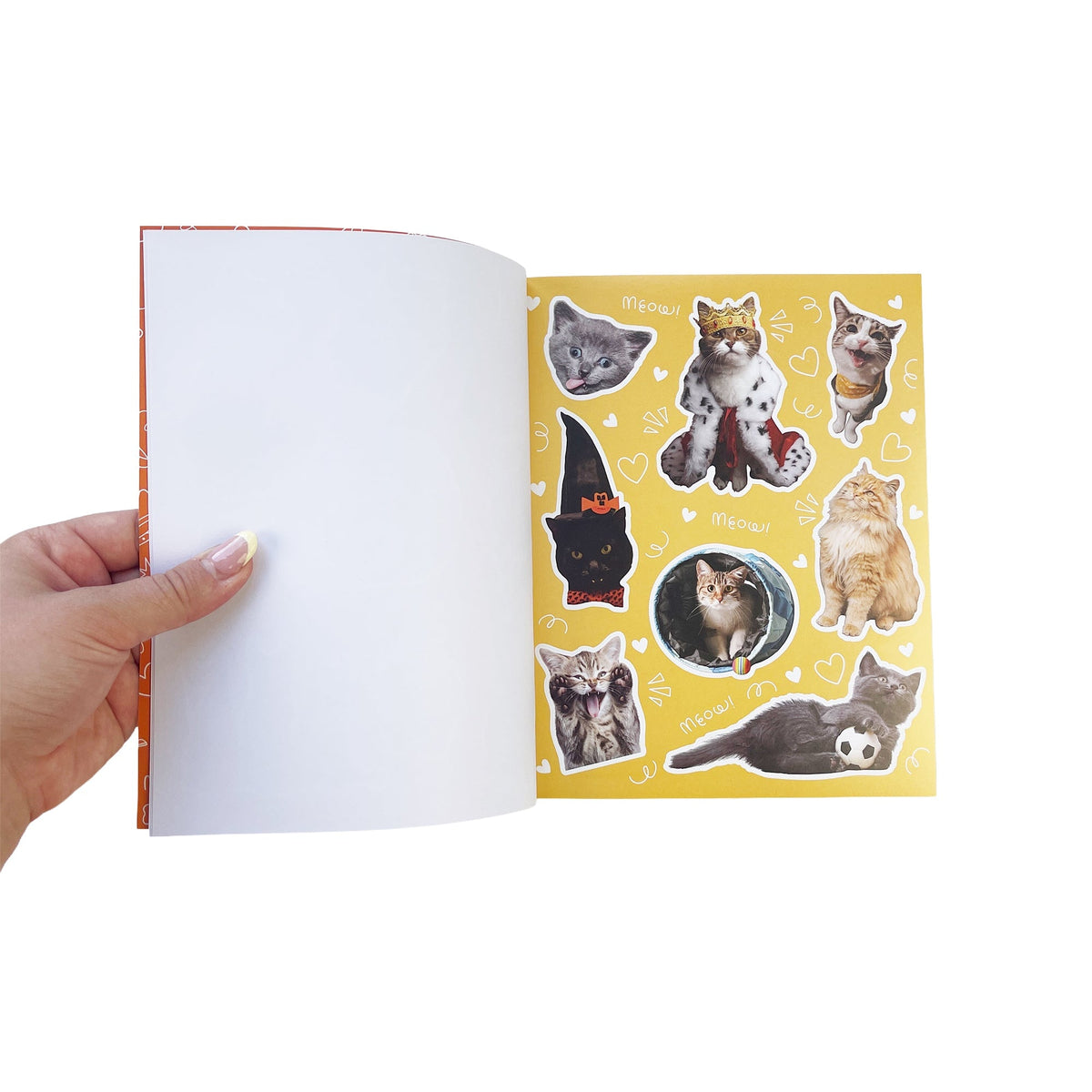 Hiss-terically Funny Cat Sticker Book | Pipsticks