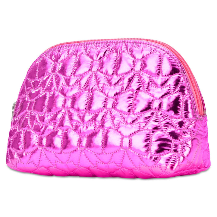 Shining Bows Quilted Oval Cosmetic Bag | iScream