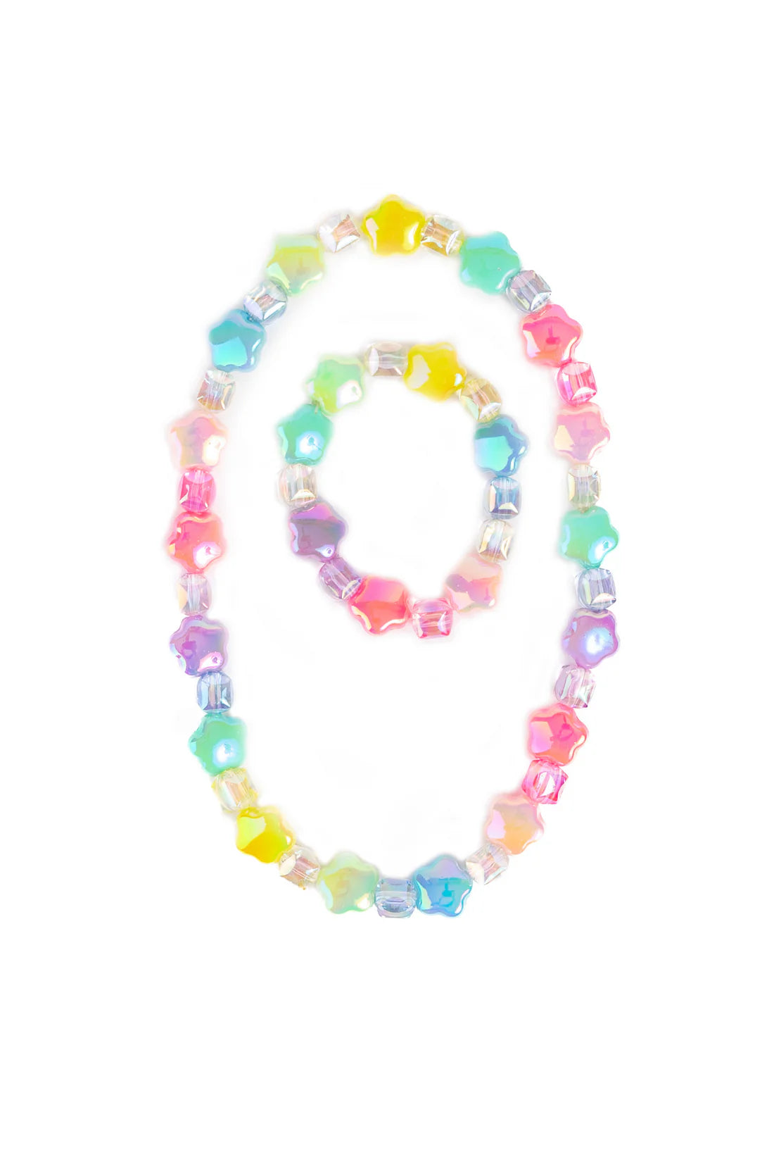 Wish Upon a Rainbow Star Necklace & Bracelet Set | Great Pretenders