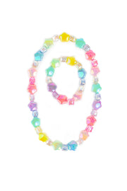 Wish Upon a Rainbow Star Necklace & Bracelet Set | Great Pretenders